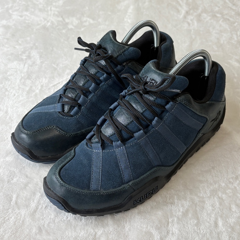 Kuru Chicane Orthopedic Walking Hiking ShoeWomens Size 10 Blue Suede Sneaker